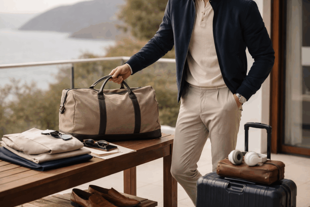 men’s 2026 style reset luxury travel wardrobe