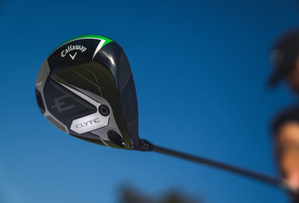 Scottish golf trip featuring a Callaway Elyte driver during links golf play under clear Scottish skies.
